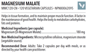 Designs for Health Magnesium Malate Chelate 120 Tablets Minerals - Magnesium at Village Vitamin Store