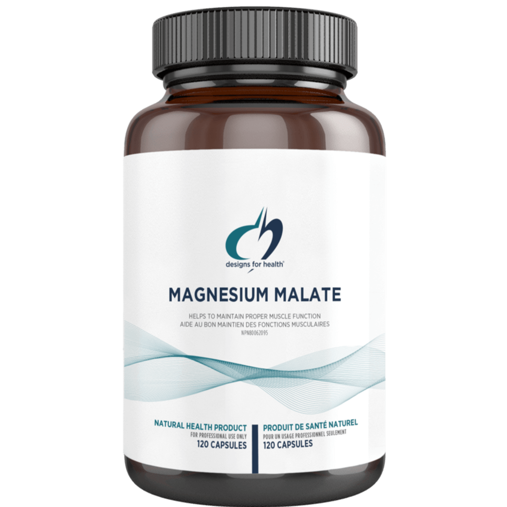 Designs for Health Magnesium Malate Chelate 120 Tablets Minerals - Magnesium at Village Vitamin Store