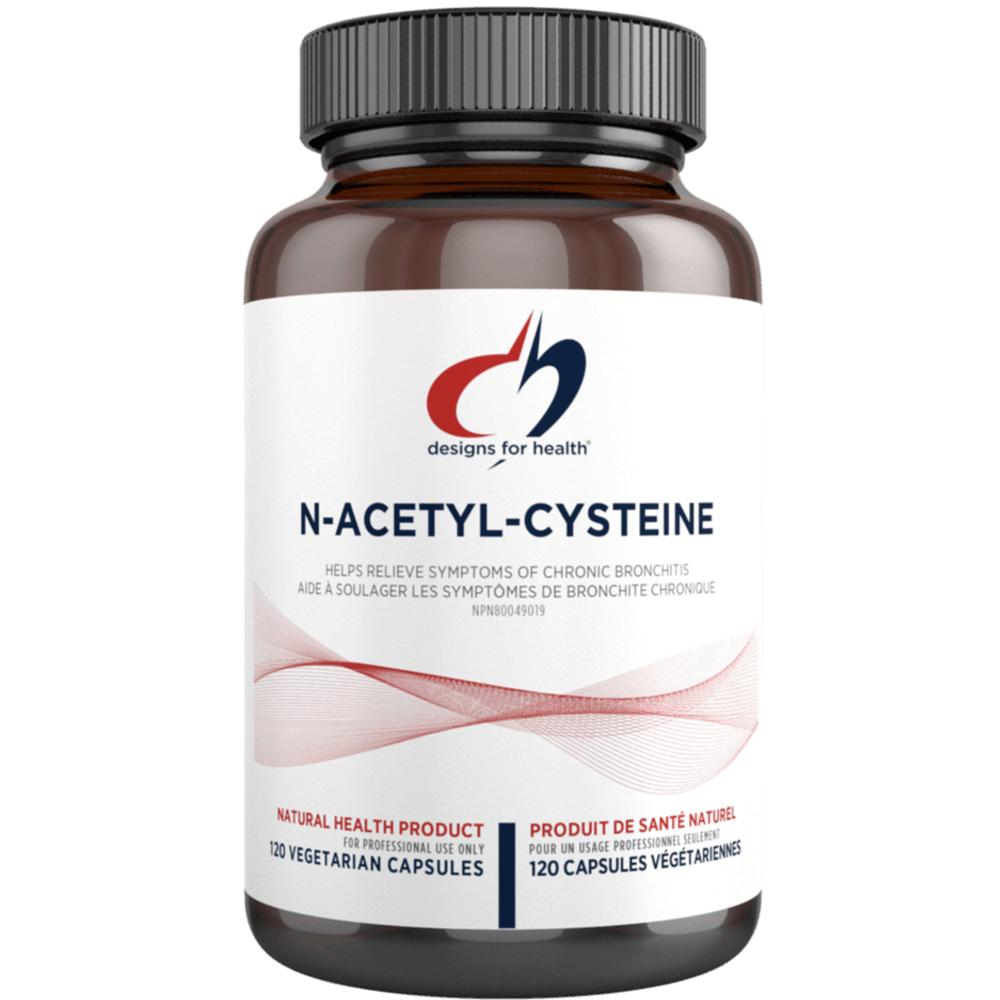 Designs for Health N-Acetyl Cysteine 120 Veg Capsules Supplements - Allergy Relief at Village Vitamin Store