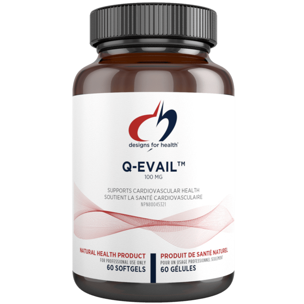 Designs for Health Q-Evail 100 - 60 Softgels Supplements - Cardiovascular Health at Village Vitamin Store