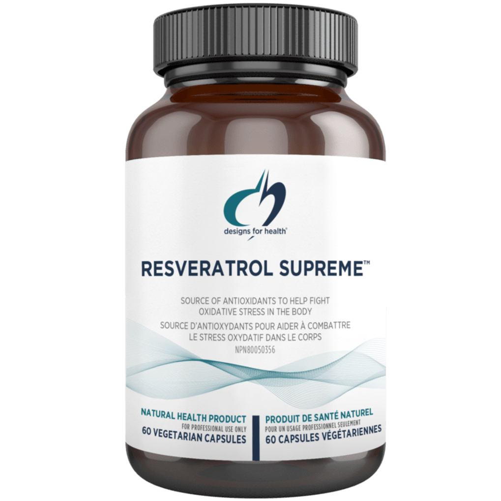 Designs for Health Resveratrol Supreme 60 Veg Capsules Supplements at Village Vitamin Store