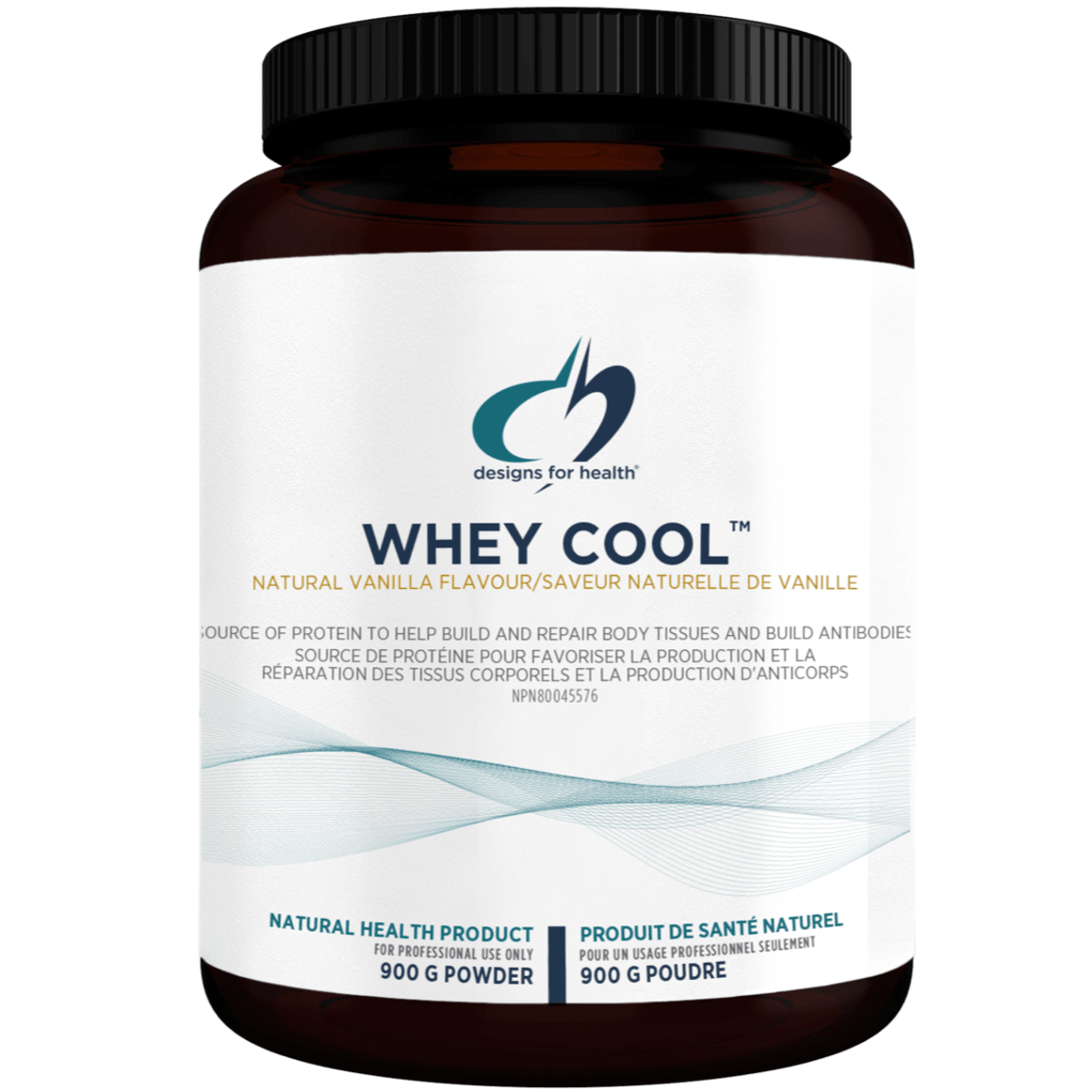 Designs for Health Whey Cool Vanilla - Powder 900 Grams Supplements - Protein at Village Vitamin Store