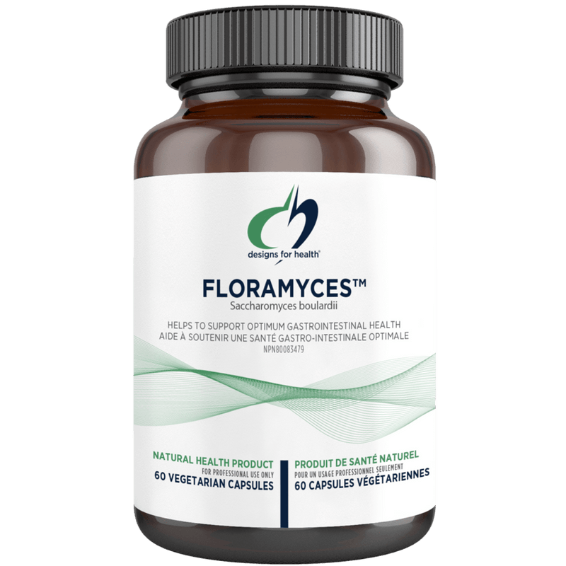 Designs for Health FloraMyces 60 Capsules Supplements - Digestive Health at Village Vitamin Store