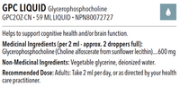 Designs for Health GPC Liquid 59mL Supplements - Cognitive Health at Village Vitamin Store
