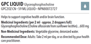 Designs for Health GPC Liquid 59mL Supplements - Cognitive Health at Village Vitamin Store