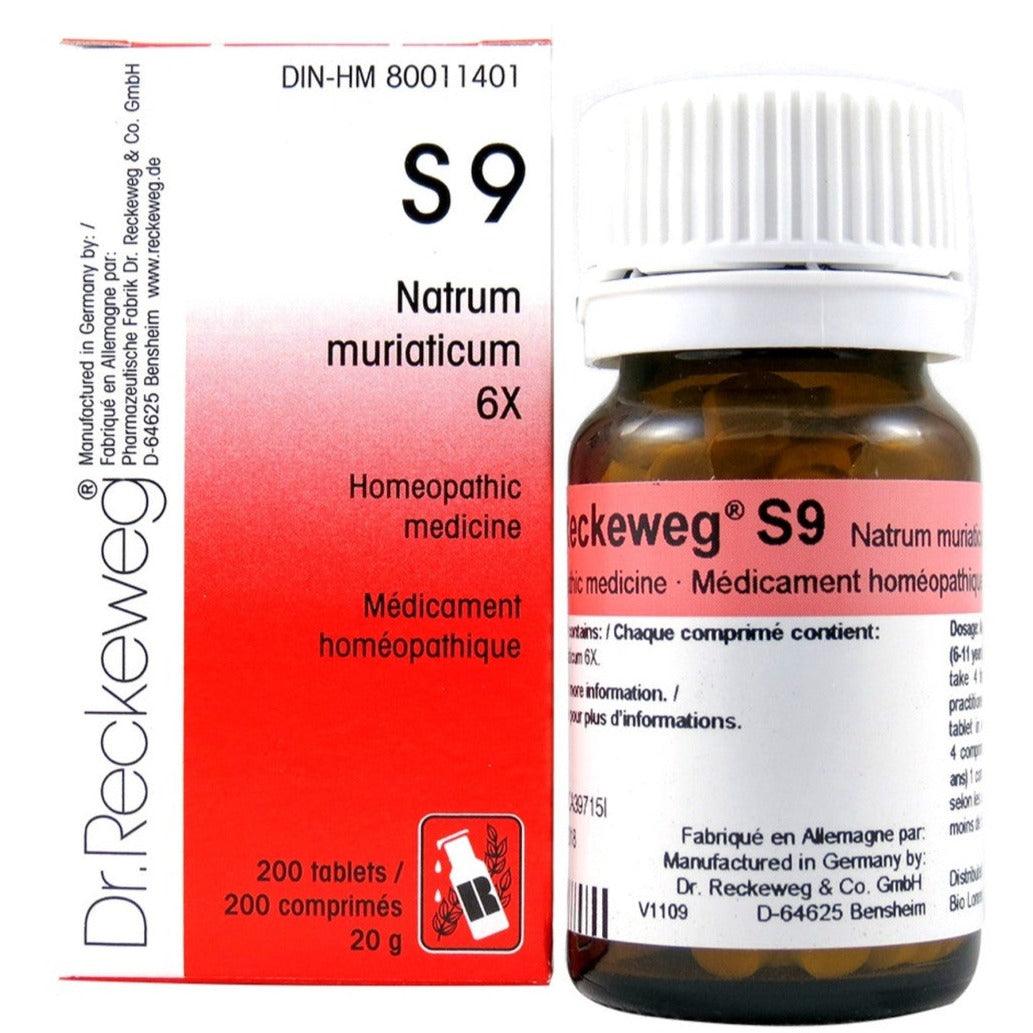 Dr Reckeweg S9 - Natrum Muriaticum 6X - 200 Tablets Homeopathic at Village Vitamin Store