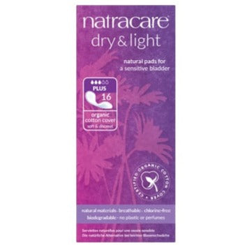 NatraCare Dry & Light Incontinence Pads (Plus) - 16 Pads