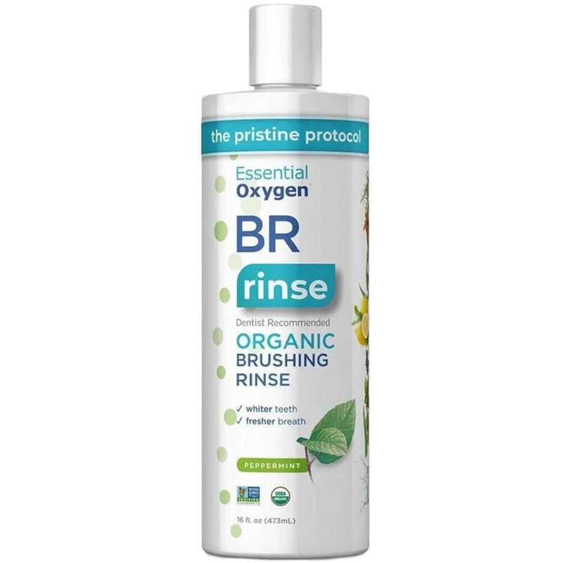 Essential Oxygen Brushing Rinse Organic 473mL