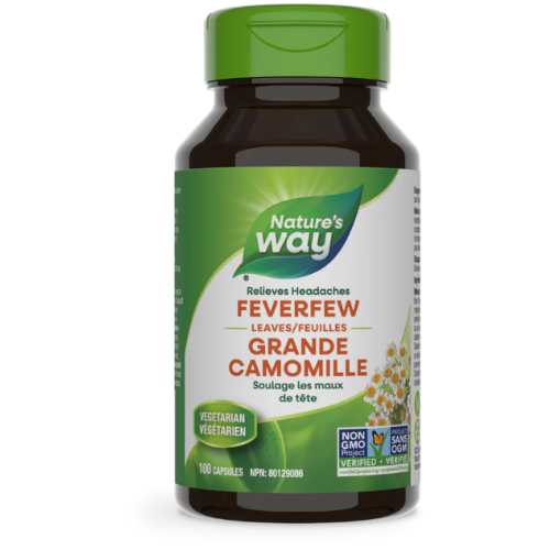 Nature's Way Feverfew Leaves 100 Capsules