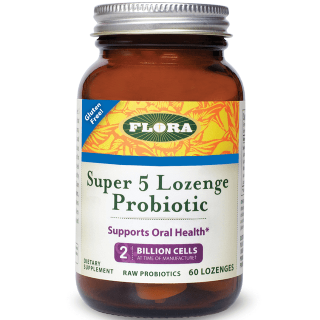 Flora Super 5 Lozenge Probiotic 60 Lozenges Supplements - Probiotics at Village Vitamin Store