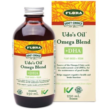 Flora Udo's Choice Udo's Oil DHA 3•6•9 Blend 250ML Supplements - EFAs at Village Vitamin Store