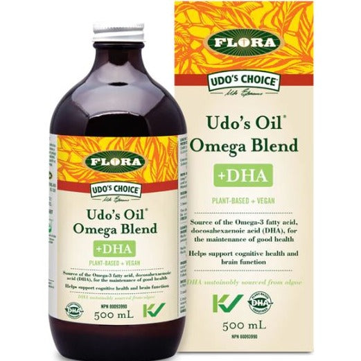 Flora Udo's Choice Udo's Oil DHA 3•6•9 Blend 500ML Supplements - EFAs at Village Vitamin Store