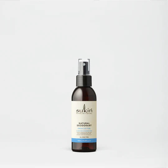 Sukin Natural Deodorant Spray Fresh Cotton 125ml