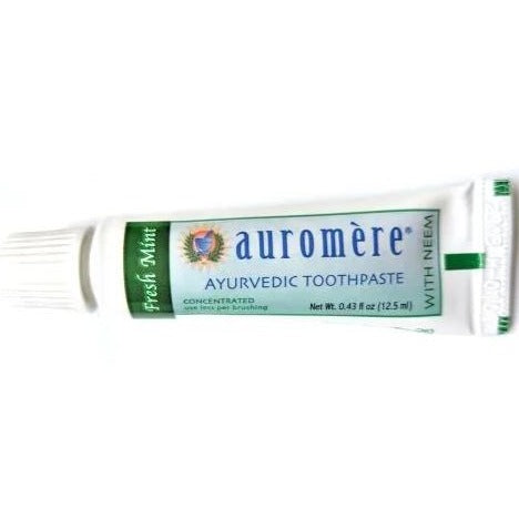 FREE WITH $99 PURCHASE: Auromere Fresh Mint Ayurvedic Toothpaste 12.5mL(Valued at $2.99) Toothpaste at Village Vitamin Store