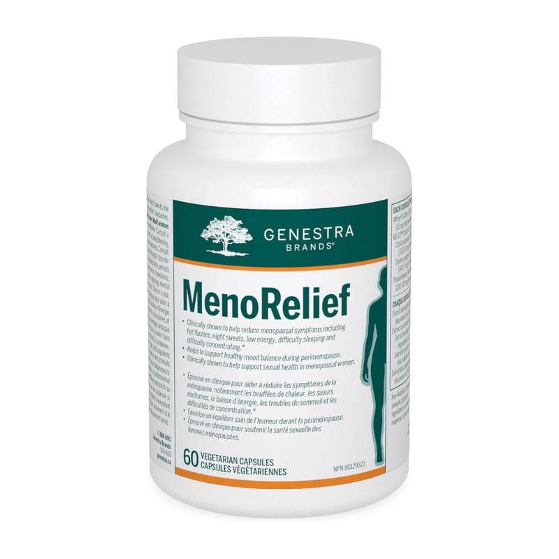 Genestra MenoRelief | Menopause Support Formula | 60 Vegetarian Capsules
