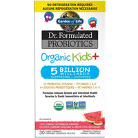 Garden of Life Dr. Formulated Probiotics Organic Kids+ 5 Billion CFU Shelf Stable Watermelon 30 Chews