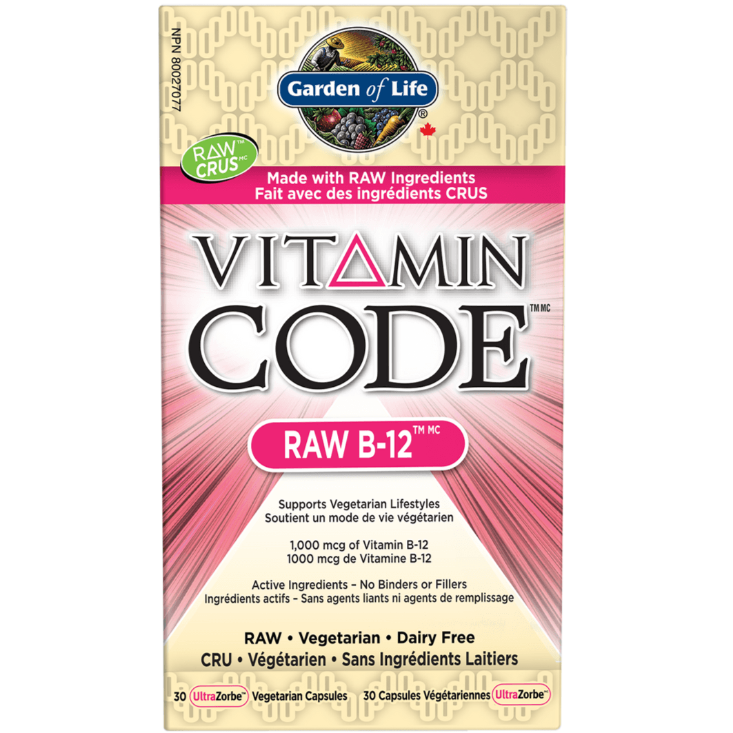 Garden of Life Vitamin Code Raw B-12 30 Veggie Caps Vitamins - Vitamin B at Village Vitamin Store
