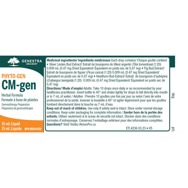 Genestra CM-gen 15mL Supplements at Village Vitamin Store