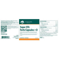 Genestra Super EFA Forte Capsules +D 60 Softgels Supplements - EFAs at Village Vitamin Store