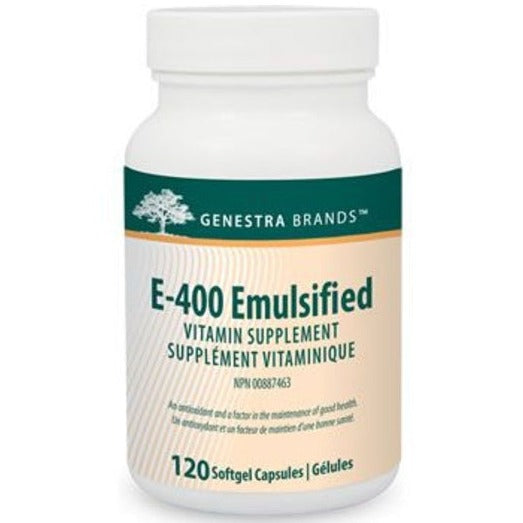 Genestra E-400 Emulsified 120 Softgels Vitamins - Vitamin E at Village Vitamin Store