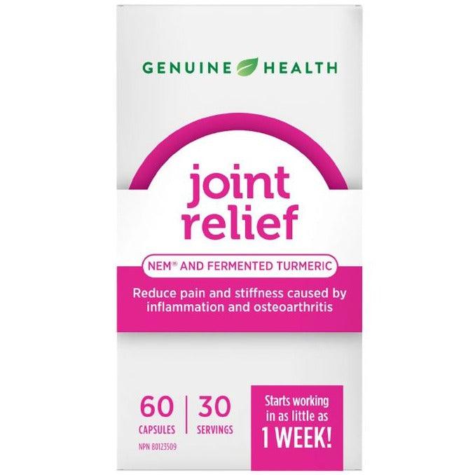 Genuine Health Joint Relief 60 capsules Supplements - Joint Care at Village Vitamin Store