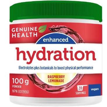 Genuine Health Enhanced Hydration Raspberry Lemonade 100g* Supplements - Sports at Village Vitamin Store