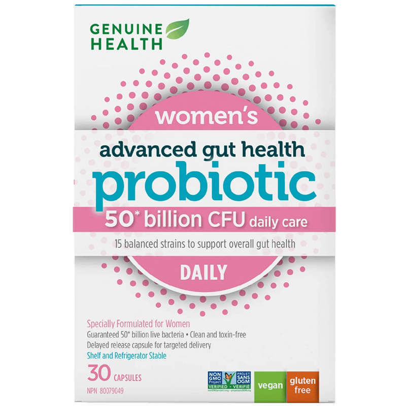 Genuine Health Probiotic Advanced Gut Health Women's Daily 30 Capsules