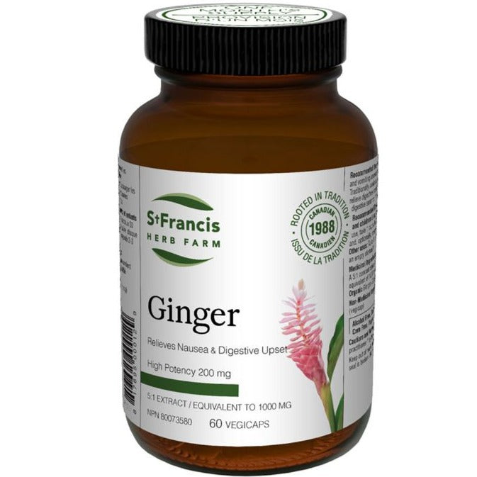 St Francis Ginger 5:1 60 Veggie Caps Supplements at Village Vitamin Store