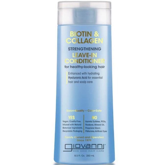 Giovanni Leave-In Conditioner Biotin & Collagen 250mL Hair Care at Village Vitamin Store