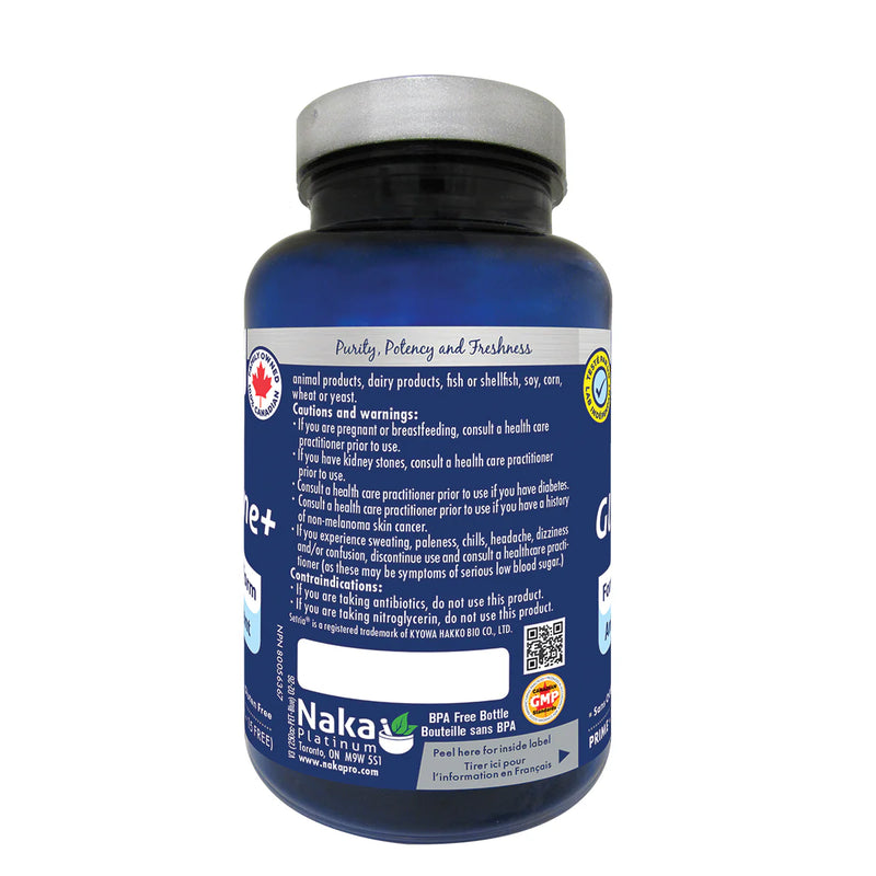 Naka Platinum Glutathione+ 60+15 Veggie Caps