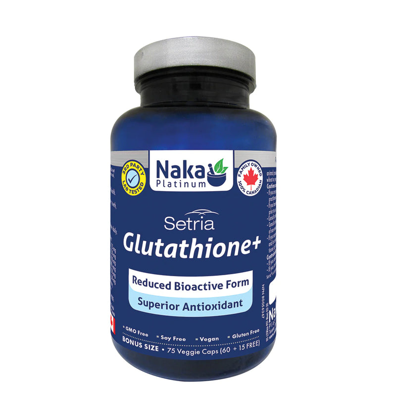 Naka Platinum Glutathione+ 60+15 Veggie Caps