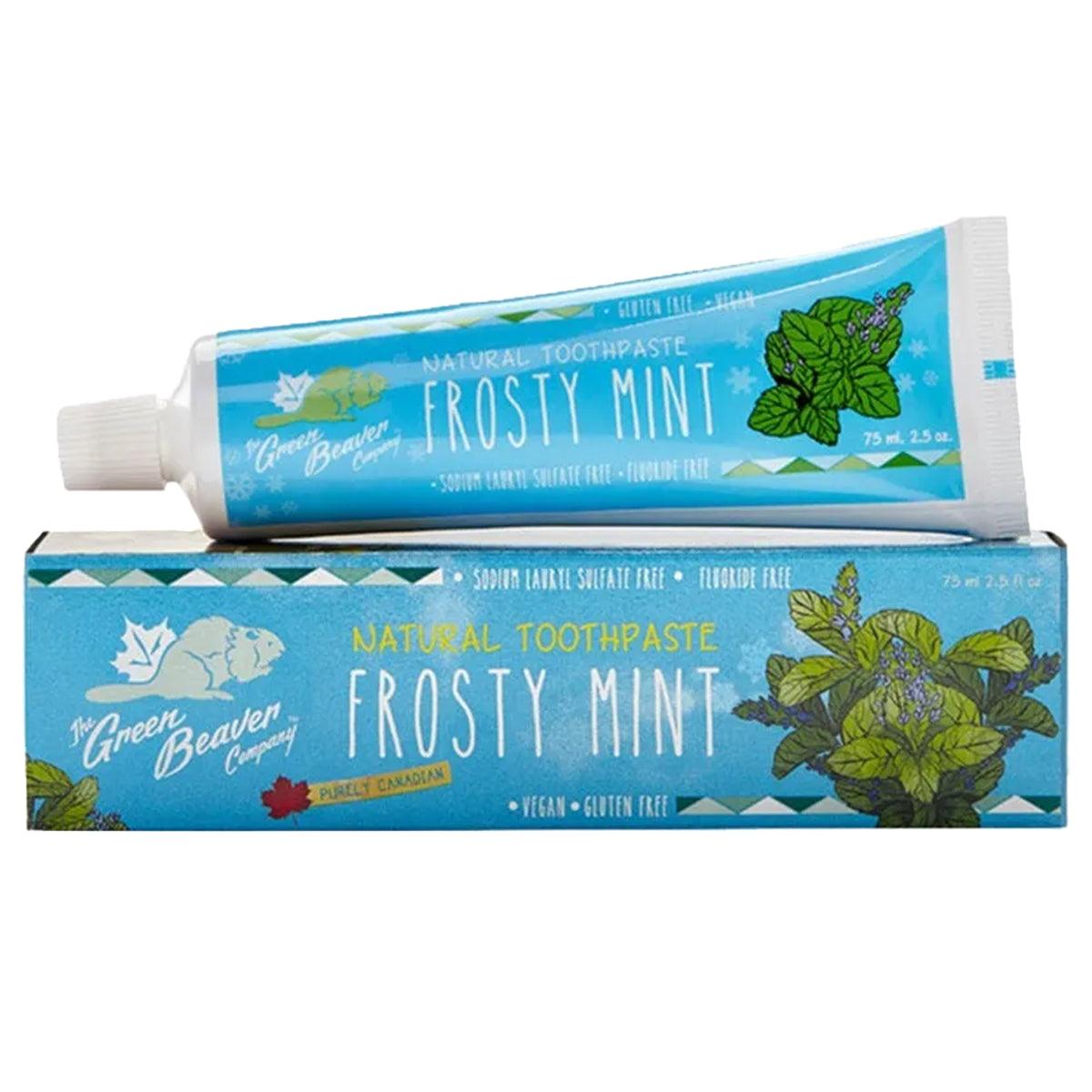 Green Beaver Frosty Mint Natural Toothpaste 75mL Toothpaste at Village Vitamin Store