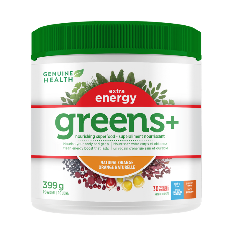 Genuine Health Greens+ Extra Energy Orange 399g