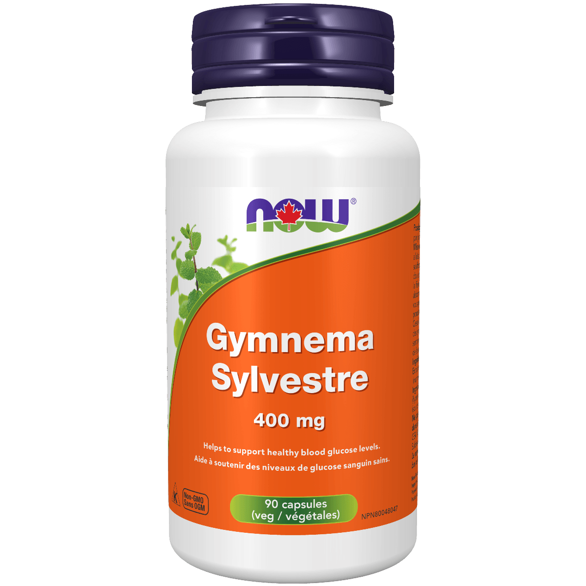 NOW Gymnema Sylvestre 400 mg 90 Veggie Caps Supplements - Blood Sugar at Village Vitamin Store
