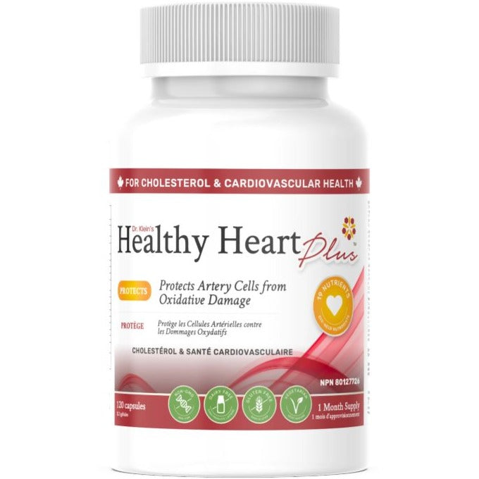 Dr. Klein's Healthy Heart Plus - 120 Caps Supplements - Cardiovascular Health at Village Vitamin Store
