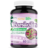 Herbal Slim Forskolin with Green Tea, 60 Vegetable capsules Supplements - Weight Loss at Village Vitamin Store