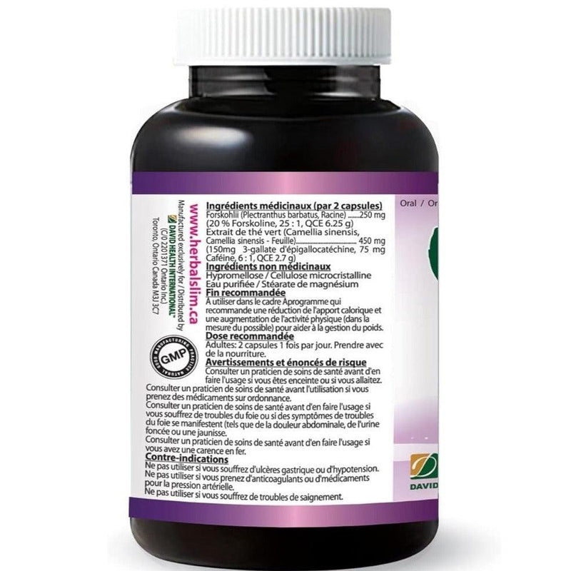 Herbal Slim Forskolin with Green Tea, 60 Vegetable capsules Supplements - Weight Loss at Village Vitamin Store