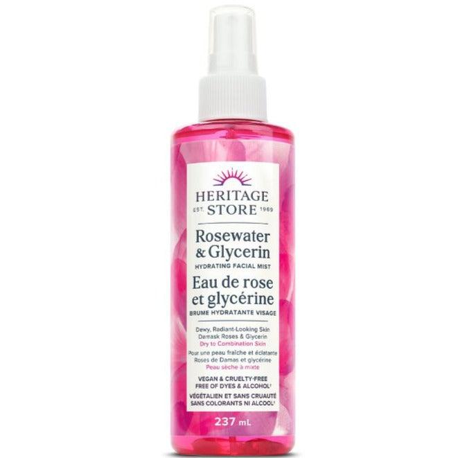 Heritage Products Rosewater & Glycerin 237mL Face Toner at Village Vitamin Store