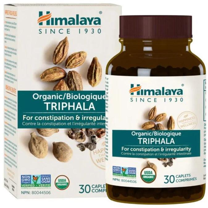 Himalaya Organic Triphala 30 Caplets Supplements - Digestive Health at Village Vitamin Store