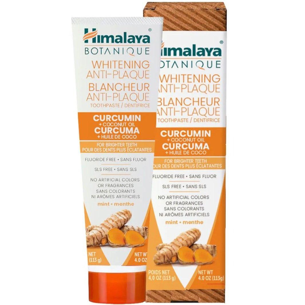 Himalaya Whitening Antiplaque Toothpaste Turmeric + Coconut Oil Mint 113g Toothpaste at Village Vitamin Store
