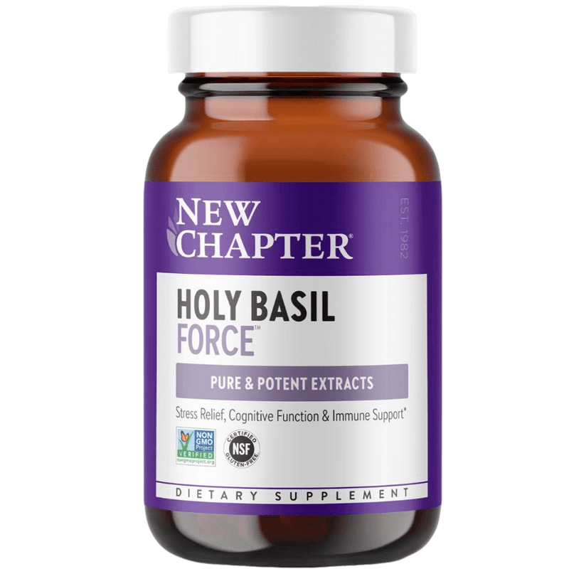 New Chapter Holy Basil Force 60 Veggie Caps Supplements at Village Vitamin Store