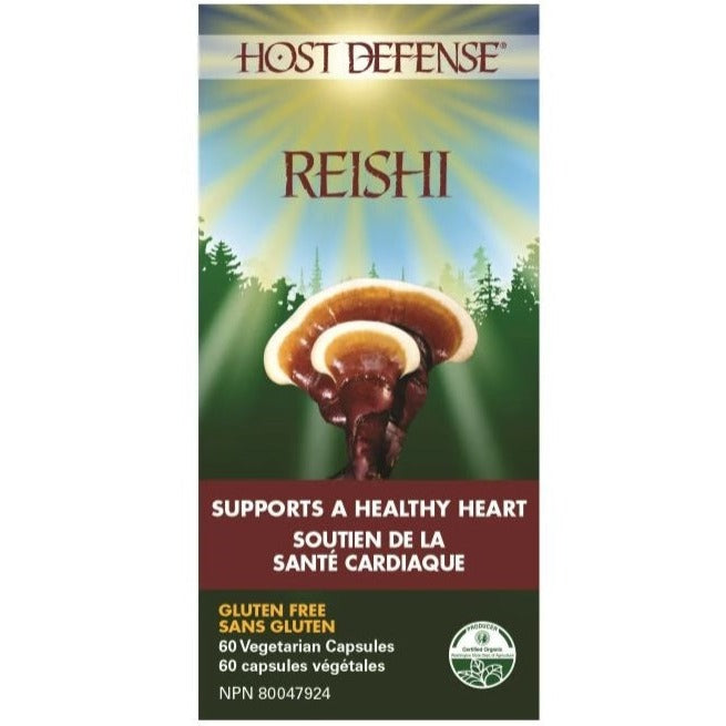 Host Defense Reishi 60 Veggie Caps Supplements - Cardiovascular Health at Village Vitamin Store