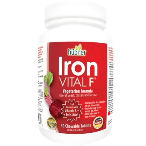 Hubner Iron Vital F 15mg 30 Tablets Minerals - Iron at Village Vitamin Store
