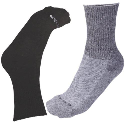 Incrediwear - Circulation+ Sock, Crew Grey Apparel & Accessories at Village Vitamin Store