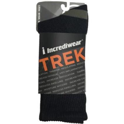 Incrediwear - Trek Socks Black Medium Apparel & Accessories at Village Vitamin Store