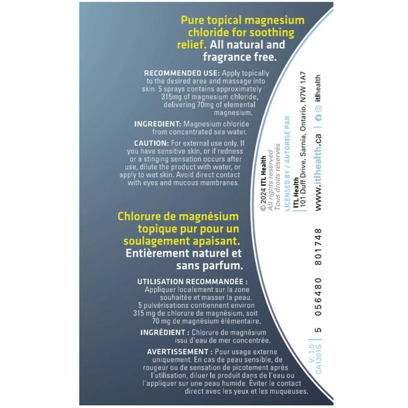 ITL Health SeaMAG Topical Magnesium Spray 100mL