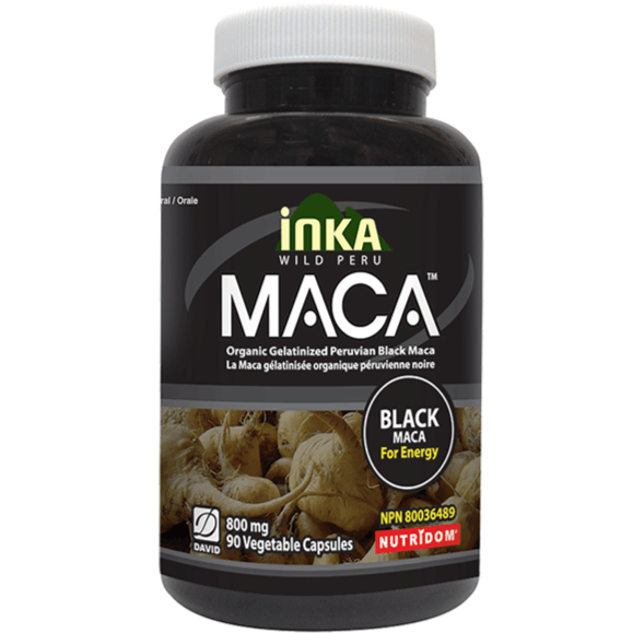 Inka Maca Black 800mg 90 Veggie Caps Supplements - Intimate Wellness at Village Vitamin Store
