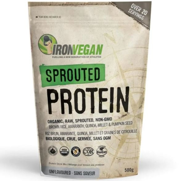Iron Vegan Sprouted Protein Unflavoured 500g Supplements - Protein at Village Vitamin Store