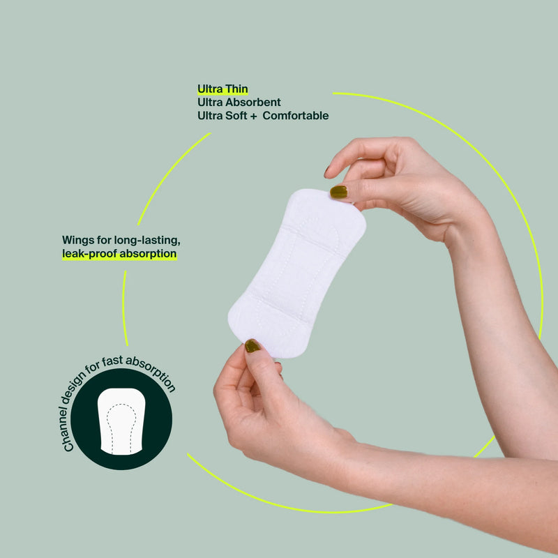 Iris + Arlo 100% Organic Cotton Panty Liners - Resealable Bag 80 Regular Pantyliners