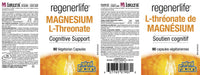 Natural Factors Regenerlife Magnesium L-Threonate 667 mg 90 vegetarian capsules Minerals - Magnesium at Village Vitamin Store